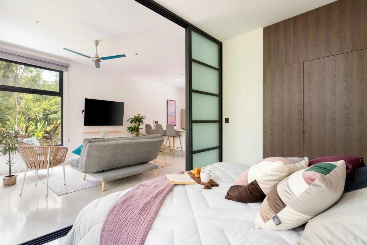 Stylish And Peaceful Jungle Studio At 525 Tulum Bagian luar foto