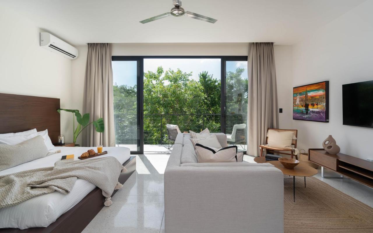 Stylish And Peaceful Jungle Studio At 525 Tulum Bagian luar foto