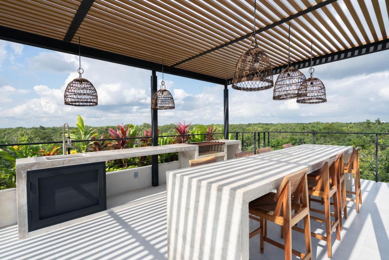 Stylish And Peaceful Jungle Studio At 525 Tulum Bagian luar foto